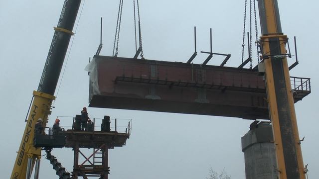 СВХ Монтаж выносного ригеля опоры 33 эстакада А