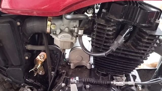 Мотоленд Форестер 200. Регулирую карбюратор. смотреть онлайн