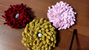 ХРИЗАНТЕМА КРЮЧКОМ. Подробное видео для начинающих.