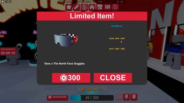 [LIMITED] How to buy the VANS X THE NORTH FACE GOGGLES in VANS WORLD | Roblox смотреть онлайн