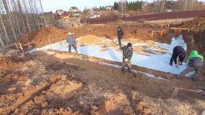 Фундамент  Подготовка пятна застройки. Строим дом по цене квартиры