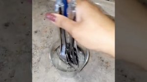 Попробуйте от сглаза Стариный метод  используя  вилки ложки ножи в стакане с водой #shorts