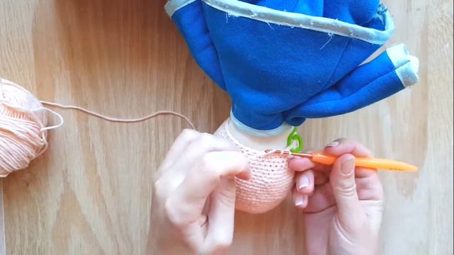 Тряпичная кукла. Ремонт. Вязание крючком. Амигуруми