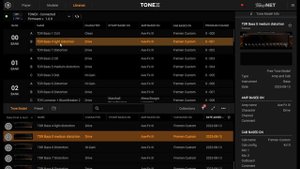 TONEX Bass sounds - clean, edge, dirty