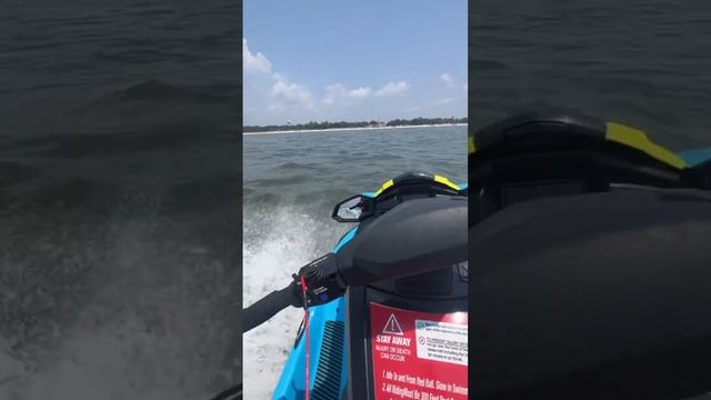 jetski beach summer girl day in the life #beachgirl #jetski #waverunner #beach #summerjob #yamaha