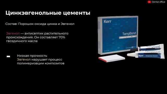 Временные пломбировочные материалы | Temporary Filling Materials | Материаловедение