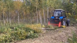 Расчистка участка мульчером um forest