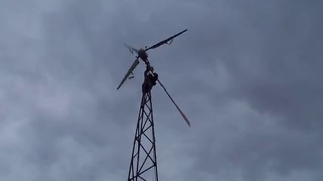 Запуск ветрогенератора Flamingo Aero-4.4