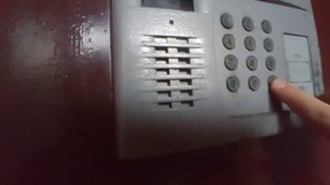 Очень громкий домофон Строймастер, с гудящей странностью.