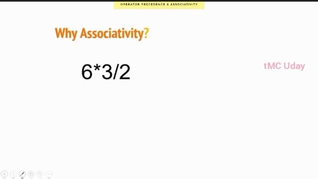 1.11. operators precedence and associativity in java tutorial in TELUGU