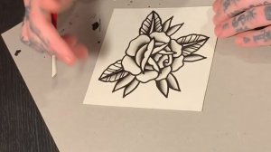 TATTOO FLASH PAINTING TUTORIAL