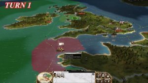 Лучший старт за Великобританию в Empire Total War