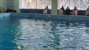 Синхронное плавание. Дуэт. Дети.