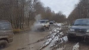 Покатушки на УАЗ-ах по бездорожью г. Тула
