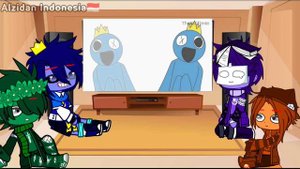 Rainbow Friends Blue🔵 Green🟢 Orange🟠 and Purple🟣 - React To - 🌈Rainbow Friends🌈 Memes - S4 E2