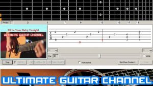 [Guitar Solo Tab] I'll be Your Baby Tonight (Bob Dylan)