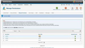 User Extranet for Joomla! 25 / Usergroups: Extranet access