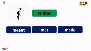 Past Simple Irregular Verbs Quiz for Kids
