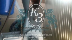 Компрессор 3ГП-12/35 УХЛ4 - обкатка под давлением, часть №3