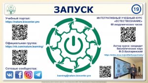 Тема 19. Запуск. Интегративная видеолекция курса “Естествознание” Феликса Каспаринского