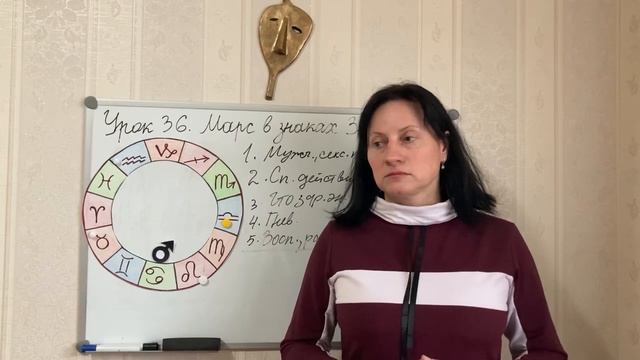 Урок 36. Марс в знаках Зодиака