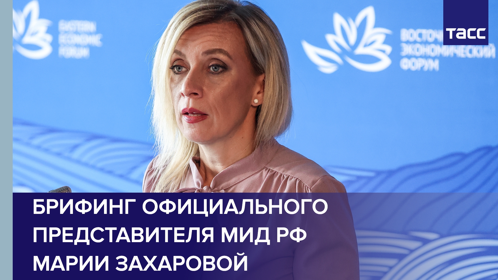 Брифинг официального представителя МИД РФ Марии Захаровой