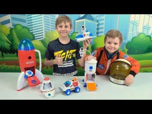 Космическая станция для детей с Ракетой и ШАТТЛОМ | Даник и космический игровой набор ASTRO VENTURE
