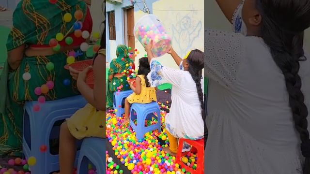 pour challenge Best 10,000 multi color ping pong game with fun #shorts смотреть онлайн