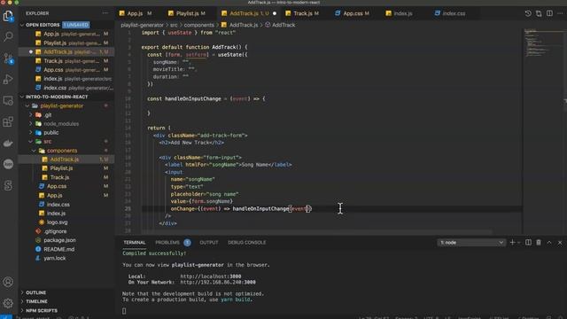 Intro to Modern React Part 14 - Creating Controlled Inputs смотреть онлайн