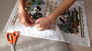 Шитье для начинающих. Шьем кухонные полотенца. Урок 2.
