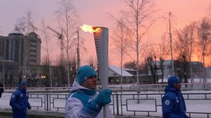 Барнаул встретил огонь Зимней Универсиады