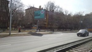 15 маршрут трамвая. 13.04.2021 год. Москва.