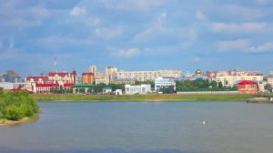 Омск - Панорама Иртыша и Центра города с Ленинградского моста