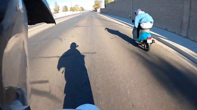 RACING FAST HONDA ELITE 120cc Stroker MOPEDS around the city