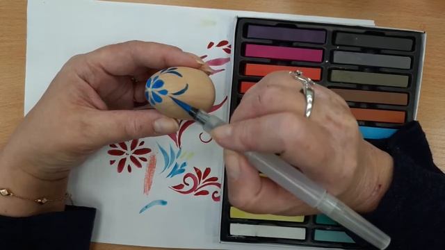 Роспись по дереву мокрой пастелью. Пасхальное яйцо смотреть онлайн
