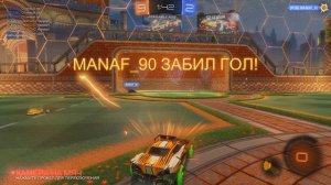 rocket league - автогол размораживающим добиванием с линии ворот.