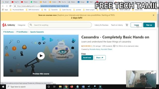 Free Cassandra Course and Certification | Learn Trending Technologies in Tamil for Free смотреть онлайн