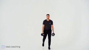 Обратные выпады с гантелями – техника выполнения