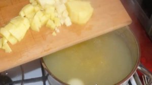 Вкусный суп с кукурузной крупой. Легкий супчик быстрого приготовления.