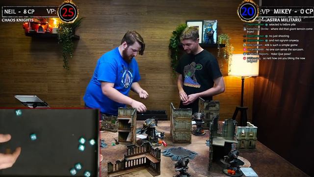 NEW CODEX Chaos Knights vs Astra MIlitarum   LIVE Warhammer 40000 Battle Report