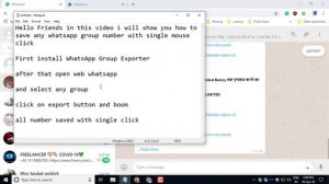 Export Whatsapp Group Contacts to Excel with Single Click (100% Working)