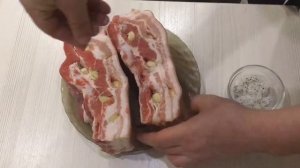 Самое вкусное сало в духовке в фольге