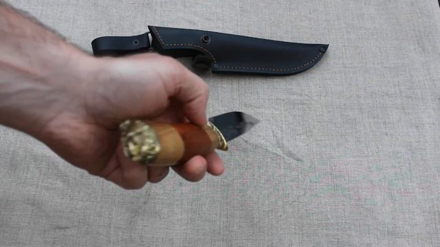 Нож «КАБАН», 65Х13, орех, сапель артикул 10005 смотреть онлайн