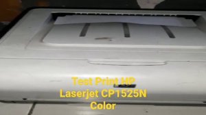 Test Print HP Laserjet CP1525n Color