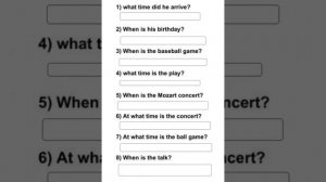 past continuous  listening