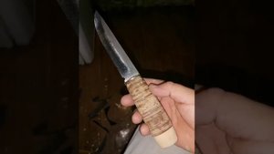 Изготовление ножа с наборной рукояткой из бересты