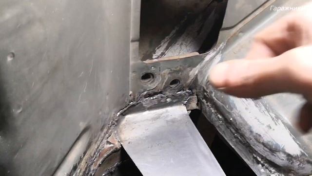 Ремонт пола багажника (днища багажника) и площадки под замок Nissan Serena #2