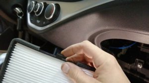 Замена фильтра салона на KIA picanto