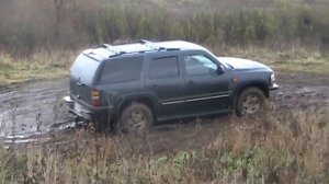 Chevrolet Tahoe 2005 (GMT840) + barguzin 4х4 + toyota land cruiser 100 in off road