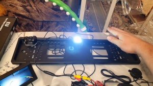 Рамка номера с парктроником и камерой